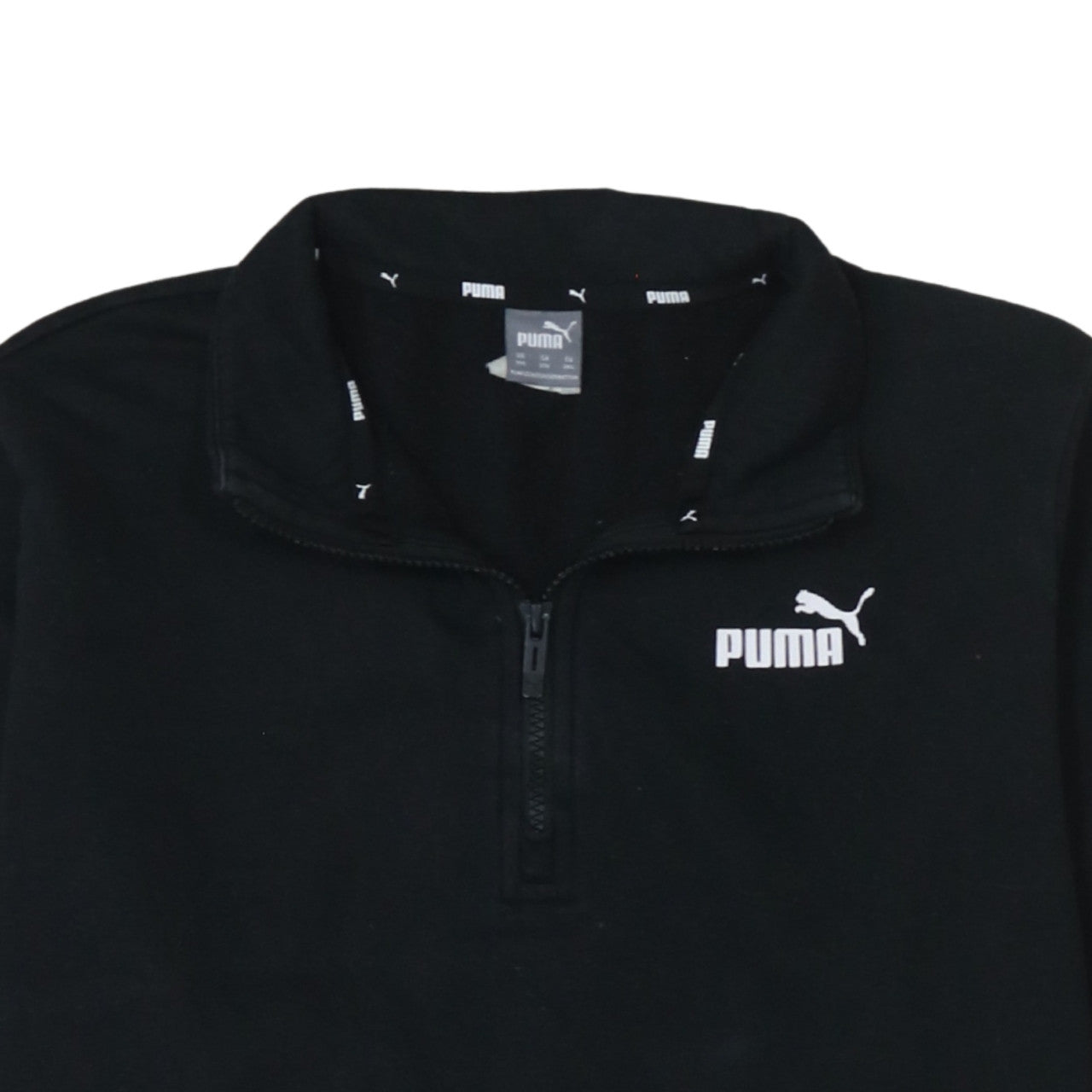 Puma Women’s Black 3XL 1/4 Zip Pullover Sweatshirt Fleece