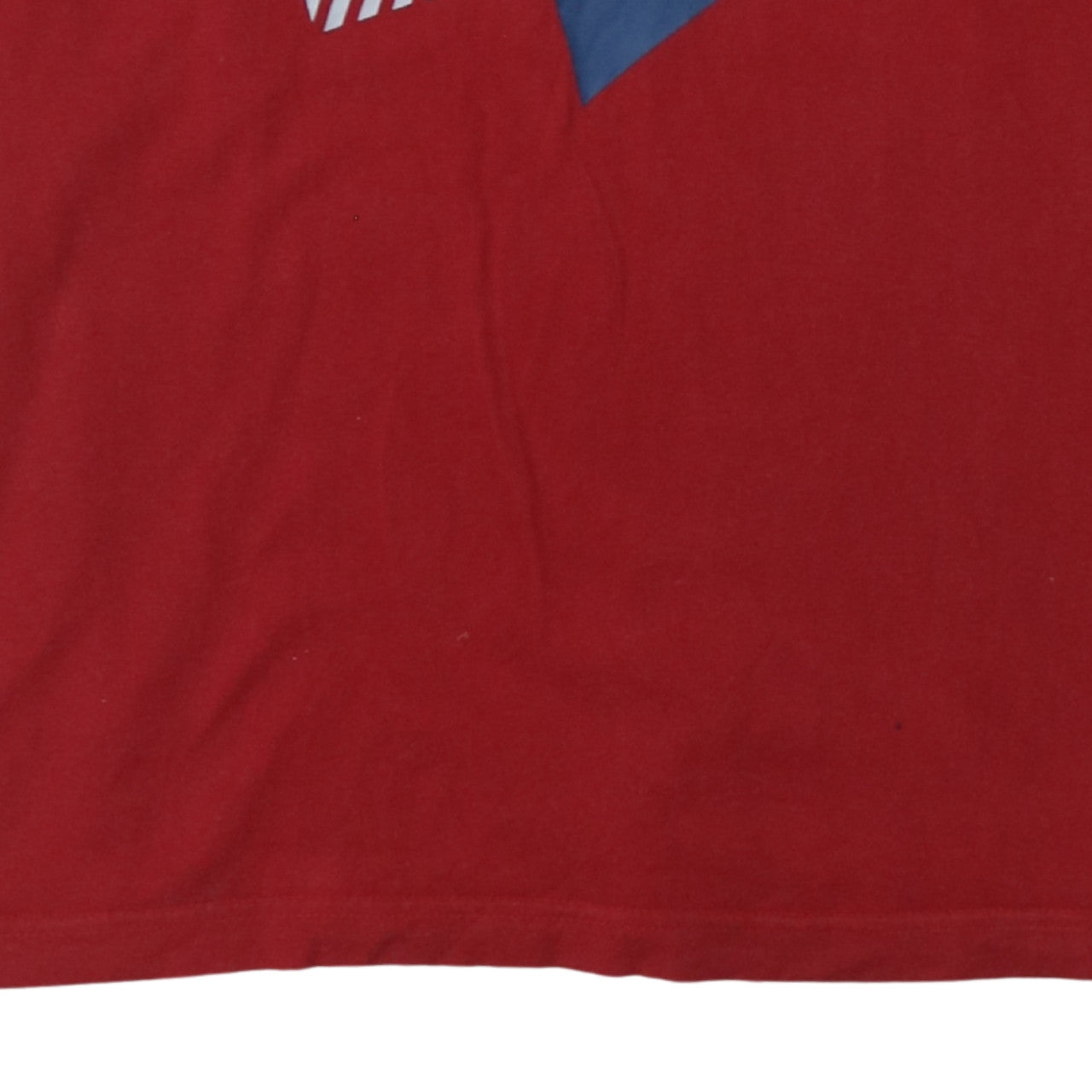 Nike Men Red Graphic Print Crew Neck Cotton T-Shirt Size M