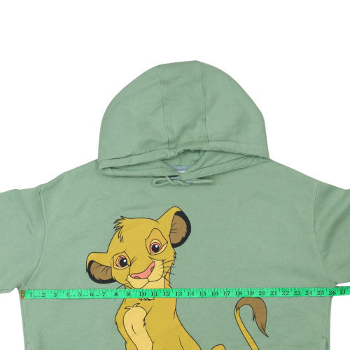 Disney Primark Women Green Hoodie XL Lion King Simba Graphic Pullover