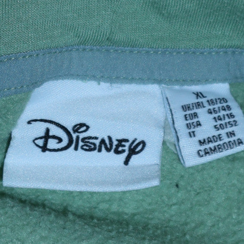 Disney Primark Women Green Hoodie XL Lion King Simba Graphic Pullover
