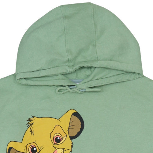 Disney Primark Women Green Hoodie XL Lion King Simba Graphic Pullover