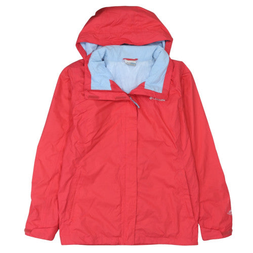 Columbia Men's Red XL Waterproof Hooded Rain Jacket