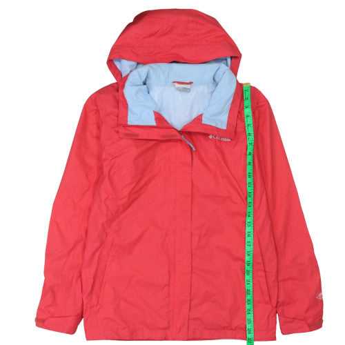 Columbia Men's Red XL Waterproof Hooded Rain Jacket