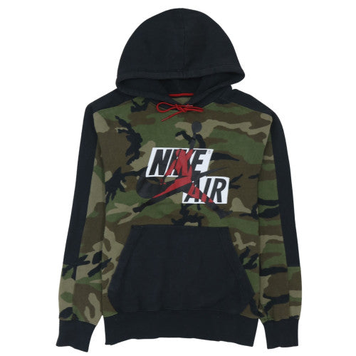 Nike Mens Green Camouflage Air Pullover Hoodie Size L