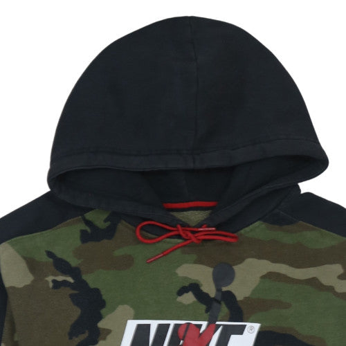 Nike Mens Green Camouflage Air Pullover Hoodie Size L