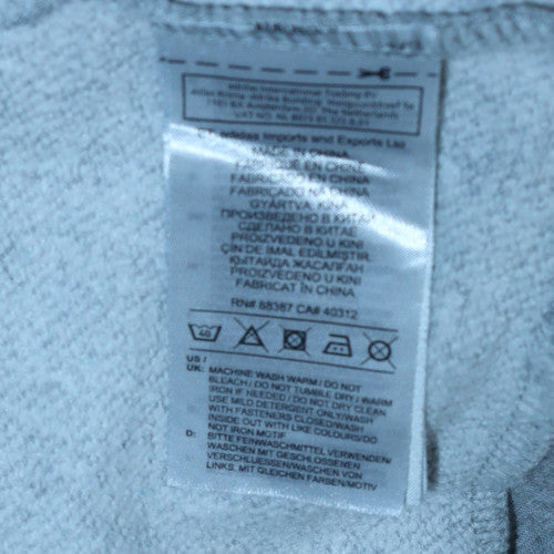 Adidas Womens Grey Full Zip Hoodie XL 20-22 Hooded Sweatshirt