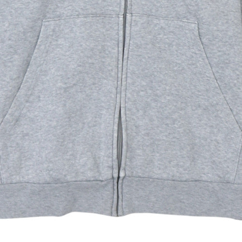 Adidas Womens Grey Full Zip Hoodie XL 20-22 Hooded Sweatshirt