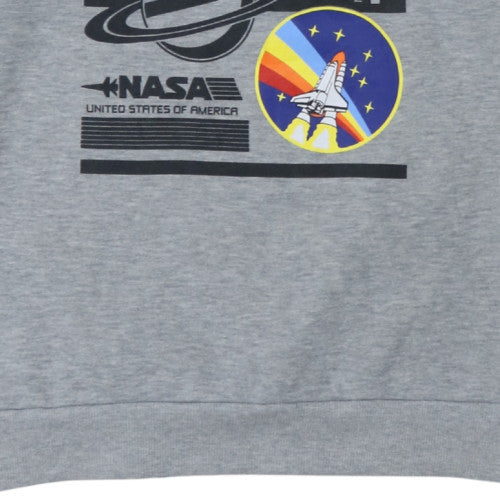 Primark Women’s Grey NASA Graphic Pullover Sweatshirt XL