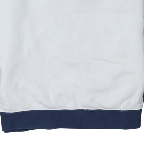 Nike Men's Blue & White Logo Crew Neck Pullover Sweatshirt M