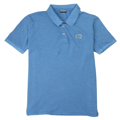 Napapijri Men's Blue Cotton Polo Shirt 2XL Regular Fit