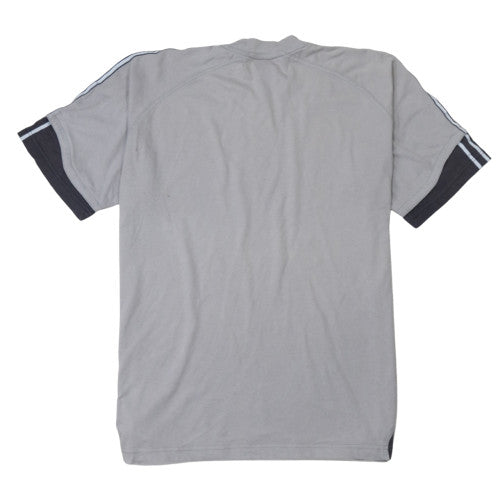 Adidas Men's Grey Short Sleeve Crew Neck Cotton T-Shirt M