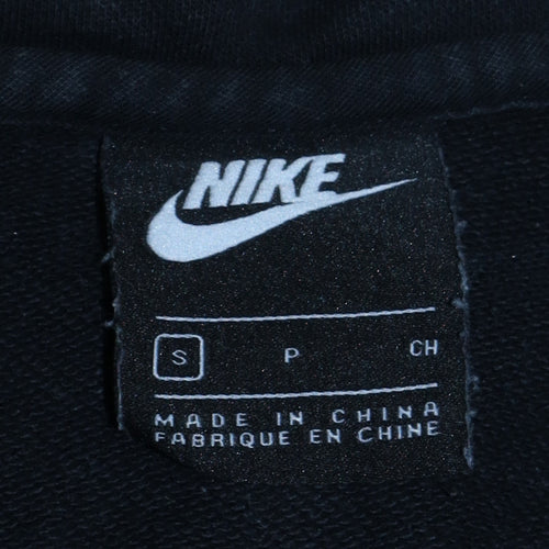 Nike Men's Black Small 1/4 Zip Pullover Sweatshirt with Logo