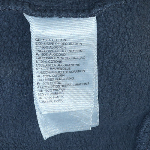 The North Face Boys Grey XL Pullover Hoodie Cotton Logo Print Casual