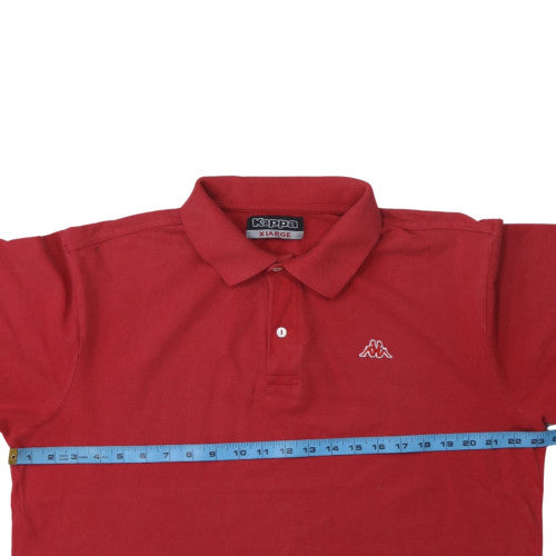 Kappa Men's Red XL Cotton Polo Shirt Short Sleeve Casual Top