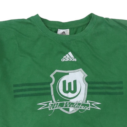 Adidas Men’s Green VfL Wolfsburg Football Graphic T-Shirt M
