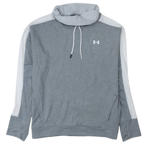 Under Armour Men's Grey L Pullover Hoodie Lightweight High Neck