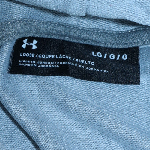Under Armour Men's Grey L Pullover Hoodie Lightweight High Neck