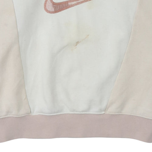 Nike Women’s Beige 1/4 Zip Pullover Sweatshirt Size S Loose Fit