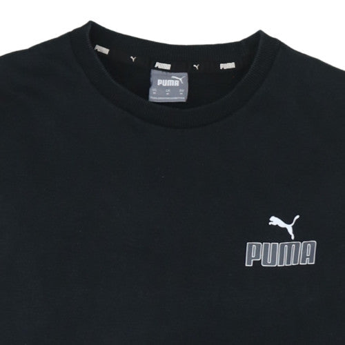 Puma Men's Black Crew Neck Pullover Sweatshirt M