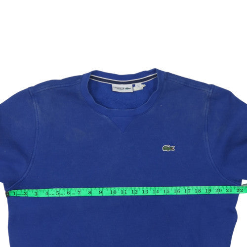 Lacoste Men’s Blue Crew Neck Pullover Sweatshirt Size L
