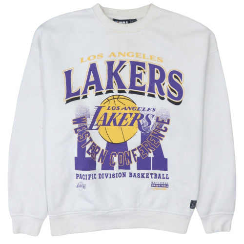 Primark Women’s White Los Angeles Lakers Pullover Sweatshirt Size 10