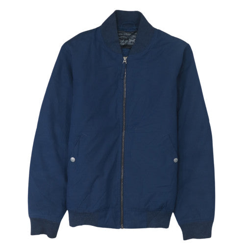 Levi Strauss Men’s Blue Cotton Bomber Jacket Size S Casual Zip