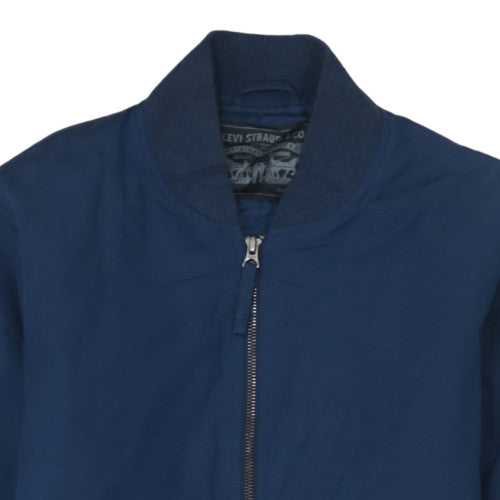 Levi Strauss Men’s Blue Cotton Bomber Jacket Size S Casual Zip