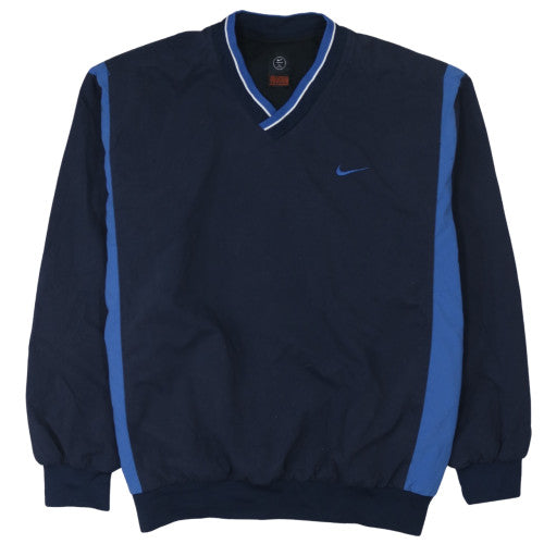 Nike Men’s Blue V-Neck Pullover Sweatshirt XL Sportswear