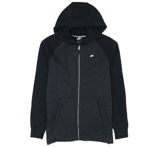 Nike Men's Black Full Zip Hoodie S Regular Fit Fleece Sportswear