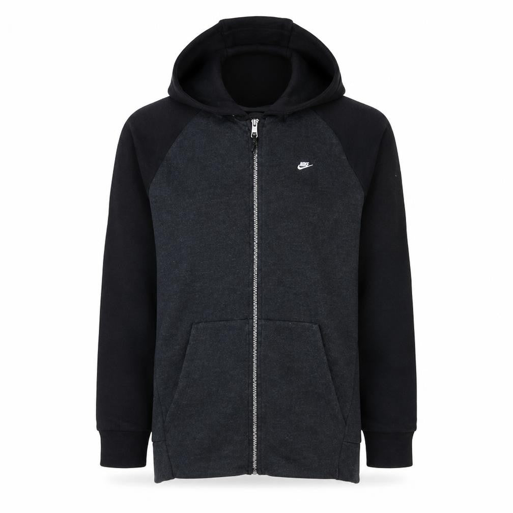 Nike Men's Black Full Zip Hoodie S Regular Fit Fleece Sportswear