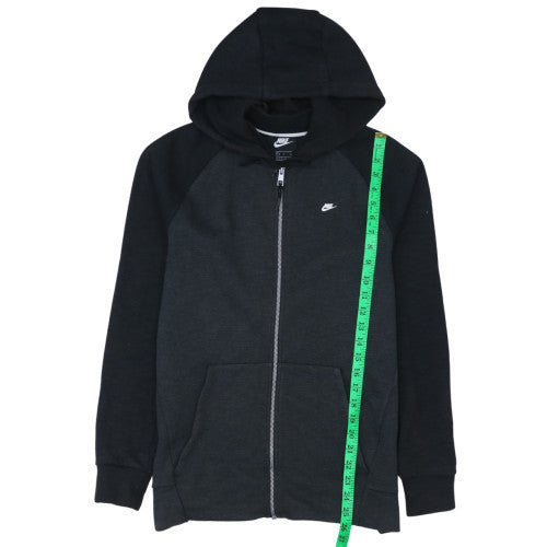 Nike Men's Black Full Zip Hoodie S Regular Fit Fleece Sportswear