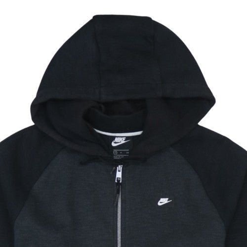 Nike Men's Black Full Zip Hoodie S Regular Fit Fleece Sportswear