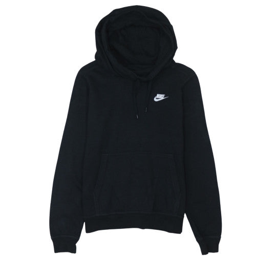 Nike Men's Black Pullover Hoodie S Regular Fit Logo Sweatshirt