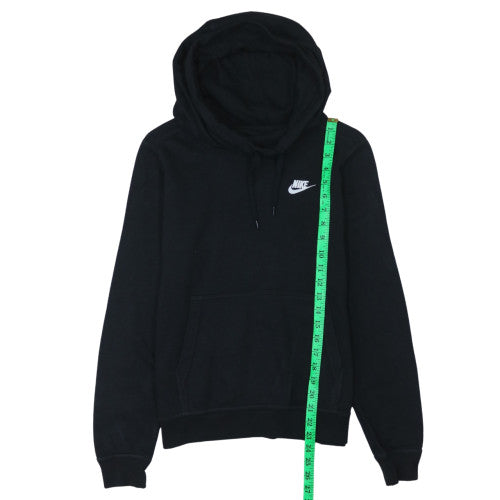 Nike Men's Black Pullover Hoodie S Regular Fit Logo Sweatshirt