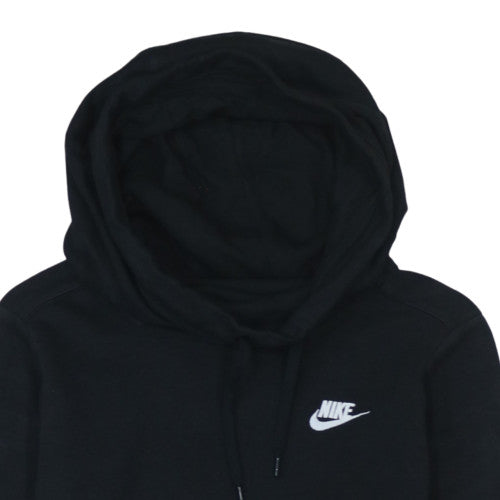 Nike Men's Black Pullover Hoodie S Regular Fit Logo Sweatshirt