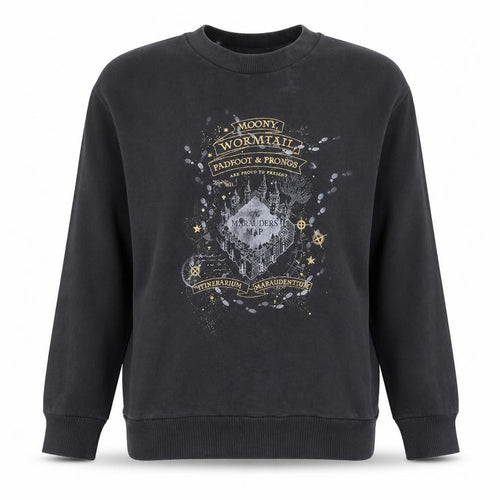 George Harry Potter Women's Black Crew Neck Sweatshirt M 12-14