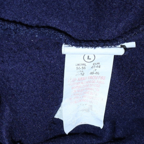 Disney Stitch Navy Blue Womens L Sweatshirt Pullover Casual