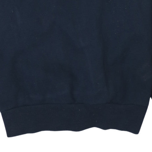 Ellesse Womens Navy Blue Crew Neck Pullover Sweatshirt UK 8