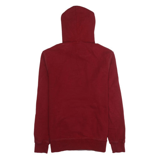 Levi's Men's Red Pullover Hoodie Medium Fleece Cotton Sweatshirt