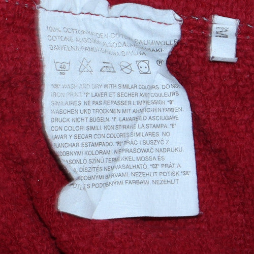 Levi's Men's Red Pullover Hoodie Medium Fleece Cotton Sweatshirt