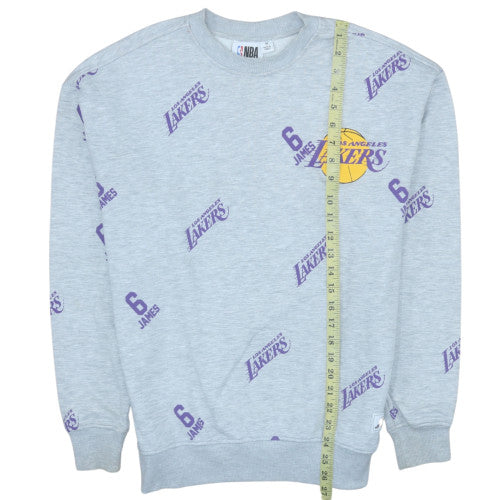 Primark NBA Los Angeles Lakers Grey Men's Medium Pullover Sweatshirt