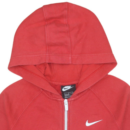 Nike Boys Red Blue Hooded Track Jacket 11-12 Years Full Zip Colourblock