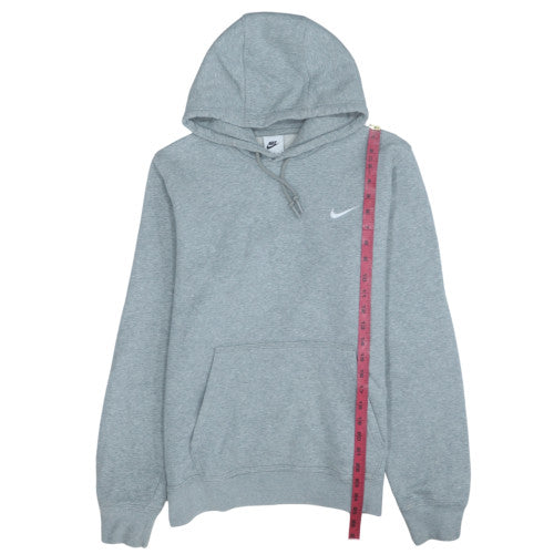 Nike Men's Grey Pullover Hoodie M Regular Fit Fleece Sweatshirt