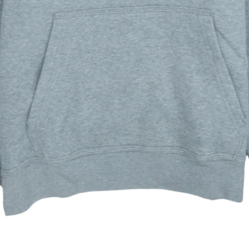 Nike Men's Grey Pullover Hoodie M Regular Fit Fleece Sweatshirt
