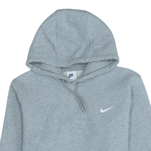 Nike Men's Grey Pullover Hoodie M Regular Fit Fleece Sweatshirt