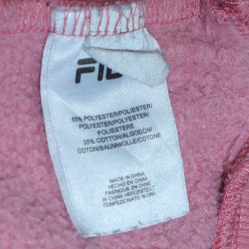 Fila Women’s Pink Logo Sweatshirt XL Pullover Crew Neck Casual