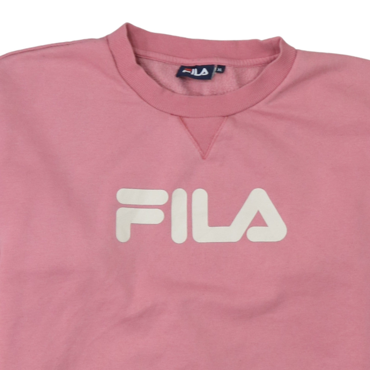 Fila Women’s Pink Logo Sweatshirt XL Pullover Crew Neck Casual