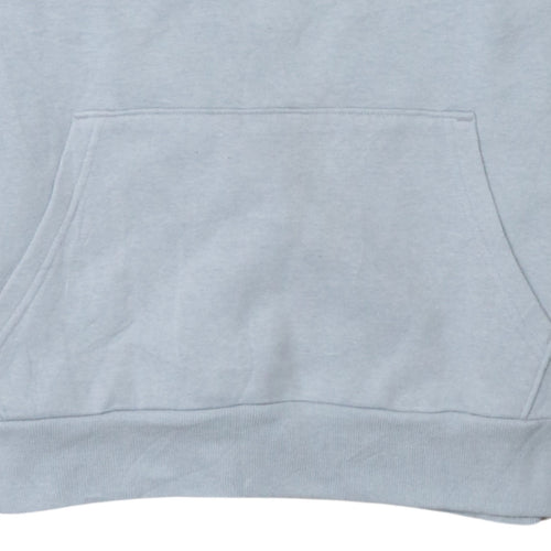 Under Armour Boys Grey Pullover Hoodie Size 158 Loose Fit Cotton Blend