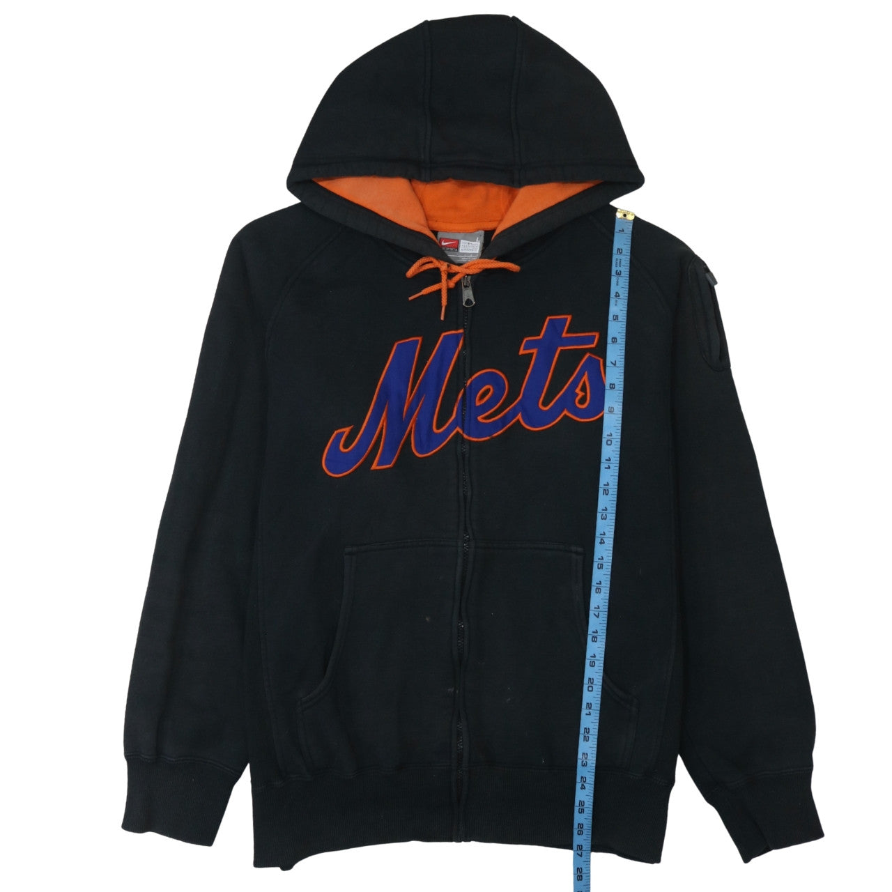 Nike Men's Black Full Zip Mets Hoodie Size L Fleece Sportswear