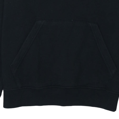 Nike Men's Black S Pullover Hoodie with Red Logo Graphic